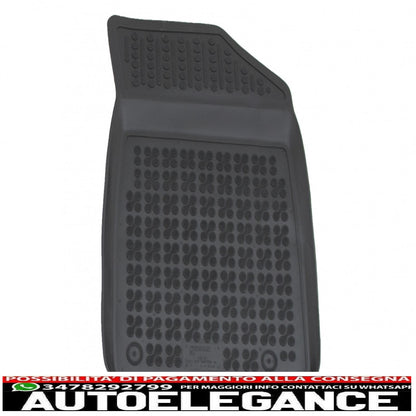 Black rubber mat suitable for Toyota Yaris XP10 Hatchback (1999-2005)