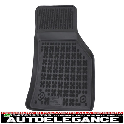 Black rubber mat suitable for audi a3 8v hatchback (2012-2020)