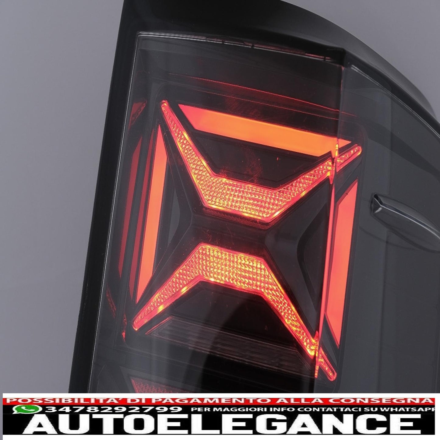 LED rear lights suitable for Ford Ranger (2012-2018) smoked with dynamic sequential direction indicators