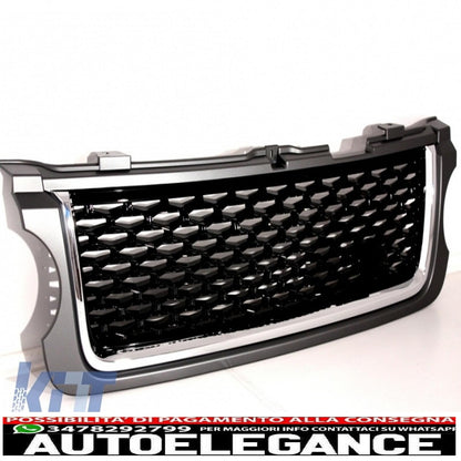 center grille suitable for land rover vogue iii l322 (2010-2012) grey black autobiography supercharged edition