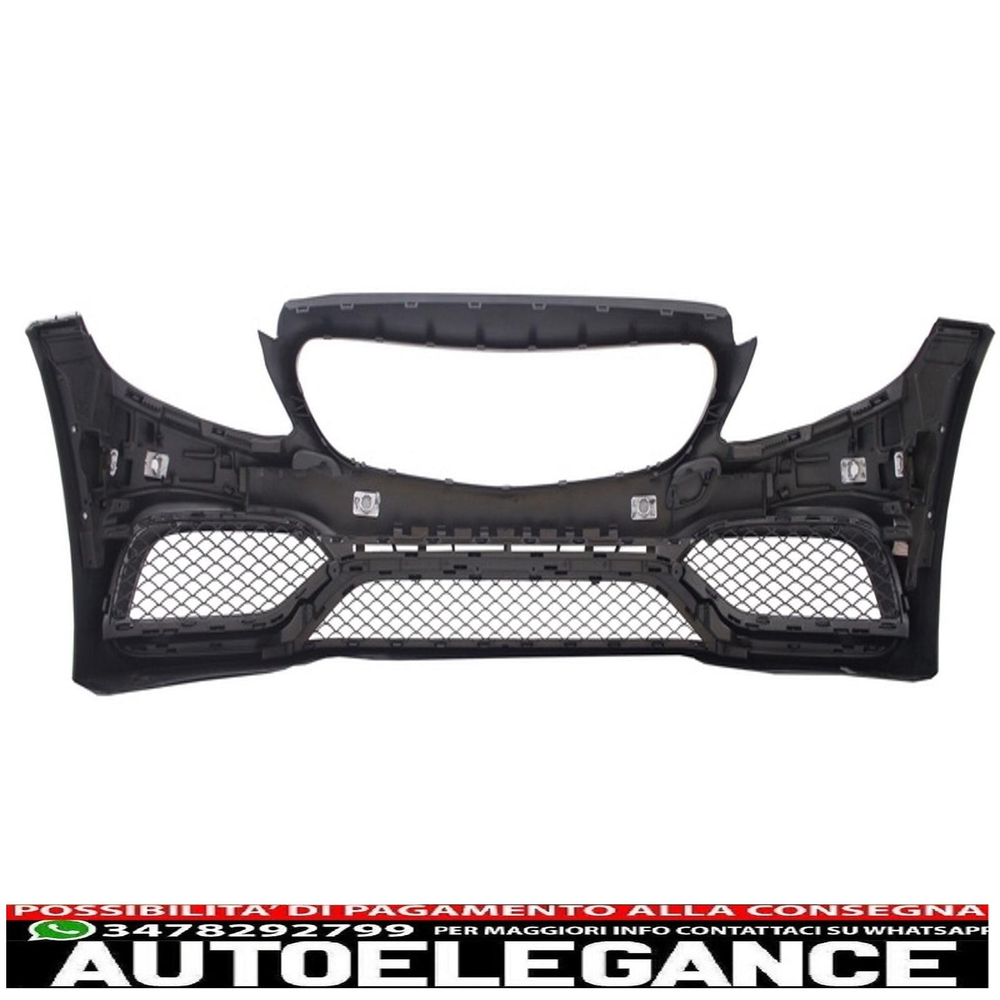 kit carrozzeria completo adatto per mercedes classe c w205 berlina (2014-2018) con griglia anteriore c63 a-design