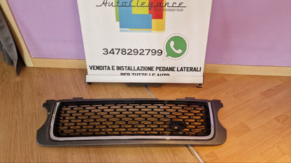 GRIGLIA ADATTA PER RANGE ROVER VOGUE III L322 2010-2012 PROFILO CROMATO NERA