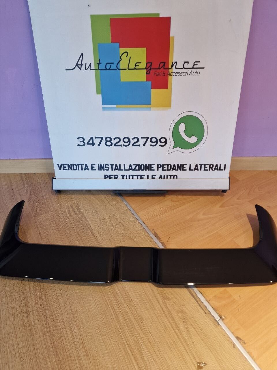 SPOILER ADATTO PER AUDI A3 8Y 2020+ LOOK NERO LUCIDO DESIGN SPORTIVO