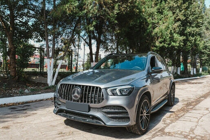 GRIGLIA ADATTA PER MERCEDES GLE W167 2019+ LOOK AMG PROFILI CROMATI GT