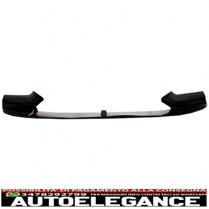 Front Bumper Spoiler Lip Fit For BMW 5 Series F10 F11 Sedan Touring (2011-2017) M-Performance Piano Black 