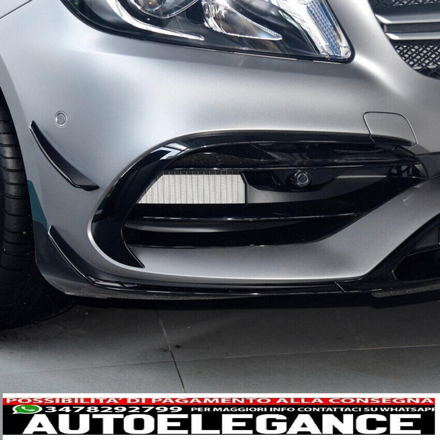 front spoiler front spoiler suitable for mercedes w176 a-class facelift - shows original titleoriginal textfrontspoiler front spoiler passt für mercedes w176 a-klasse facelift