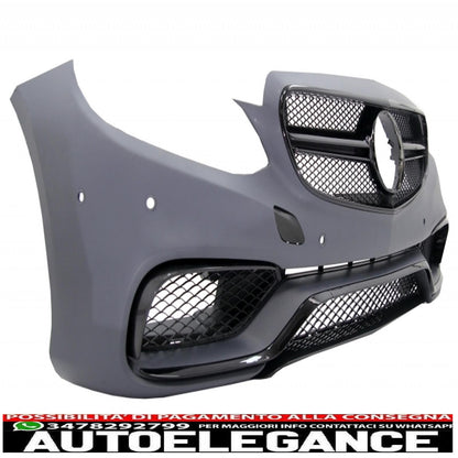 body kit suitable for mercedes e-class w212 facelift (2013-2016) with e63 a-design edition glossy black exhaust tips