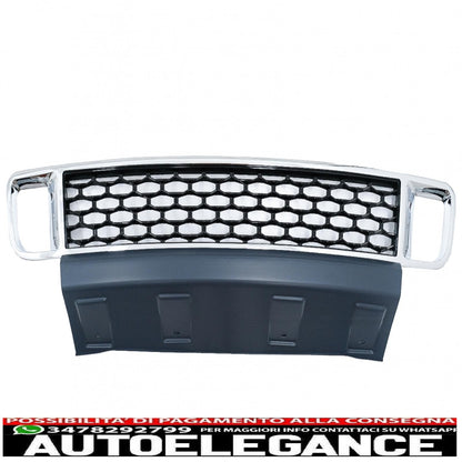 Griglia inferiore paraurti anteriore con coperture fendinebbia adatta per Land Range Rover Vogue III L322 (2010-2012) design autobiografia cromata