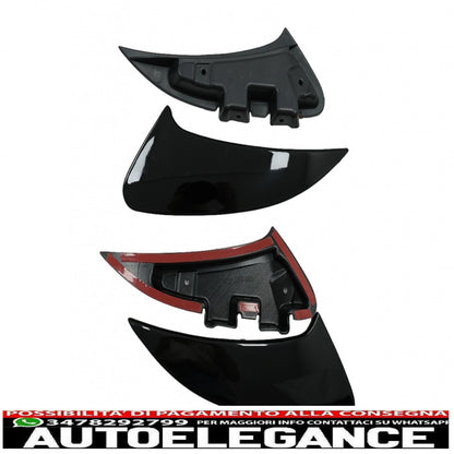 Alette paraurti posteriori flics alette laterali adatte per mercedes cla shooting Brake x118 cla coupe c118 (2019-up) pianoforte nero cla 45s design AUTOELEGANCERICAMBI