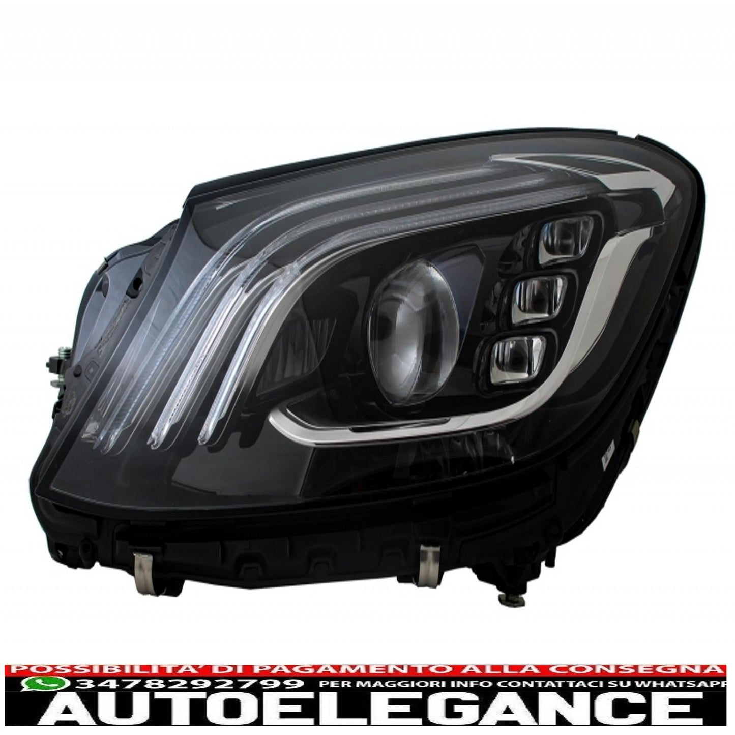 full led headlights suitable for mercedes s class w222 facelift oem look with adapter module