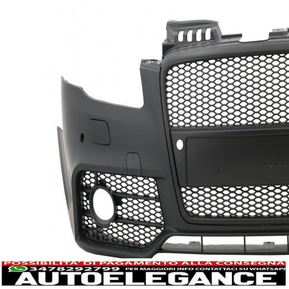 paraurti anteriore con griglia anteriore adatto per audi a4 b7 (2004-2008) rs4 design nero