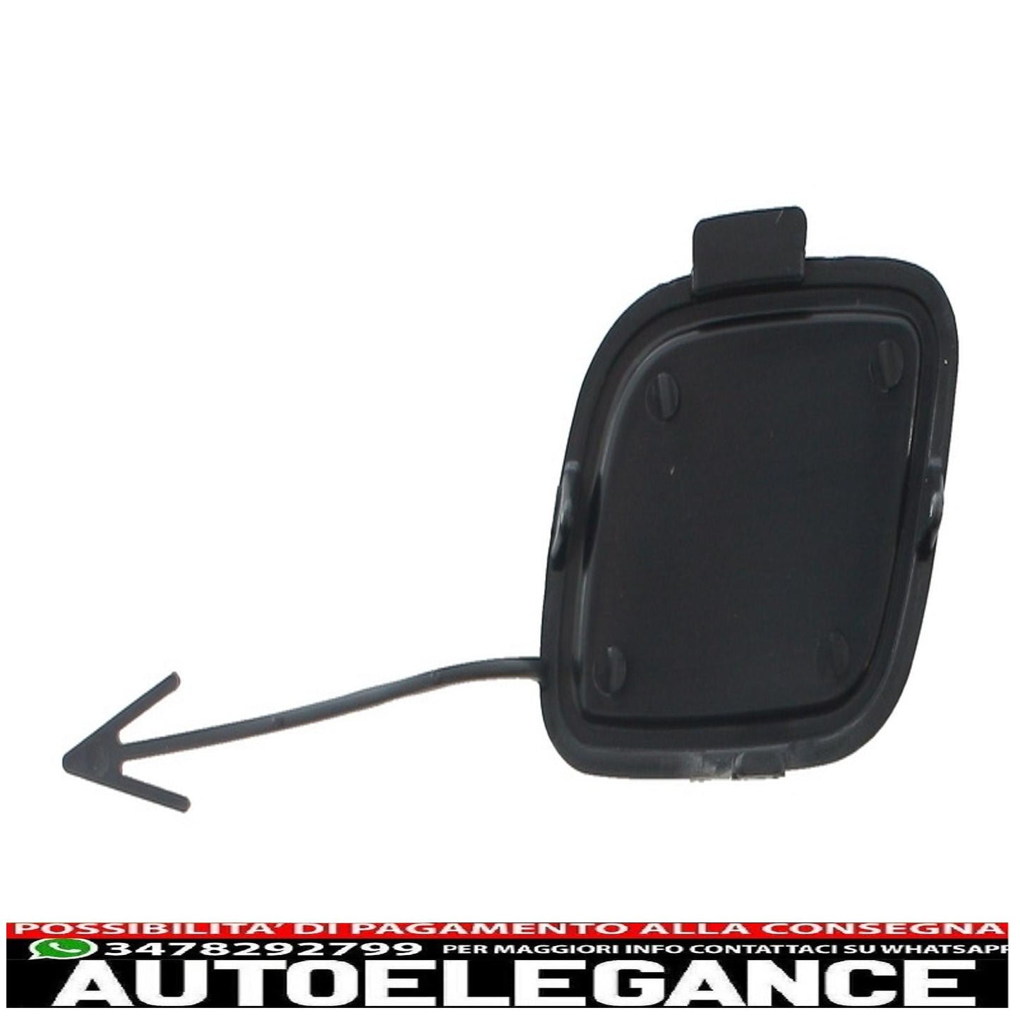 Gancio traino copertura paraurti anteriore adatto per vw golf vi 6 (2008-2013) r20 look