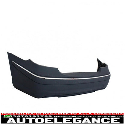rear bumper with exhaust tips suitable for mercedes e class w211 2003-2009 a-design 