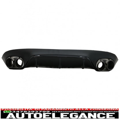 diffusore posteriore con terminali di scarico adatto per mercedes classe e c238 a238 amg sport line coupe cabrio (2016-2019) e53 design pacchetto notturno