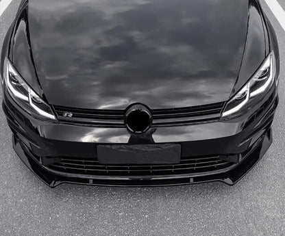 SPLITTER ADATTO PER GOLF 7 - 7.5 2012-2019 LOOK NERO LUCIDO TOP DESIGN SPORTIVO