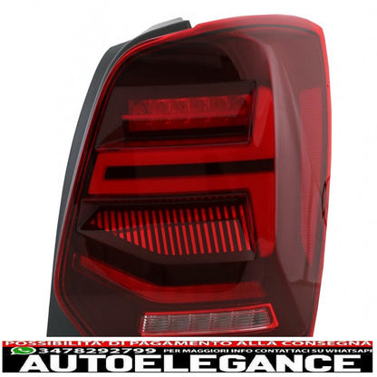 fanali posteriori full led adatti per vw polo 6r 6c 61 (2011-2017) indicatori di direzione dinamici sequenziali vento look