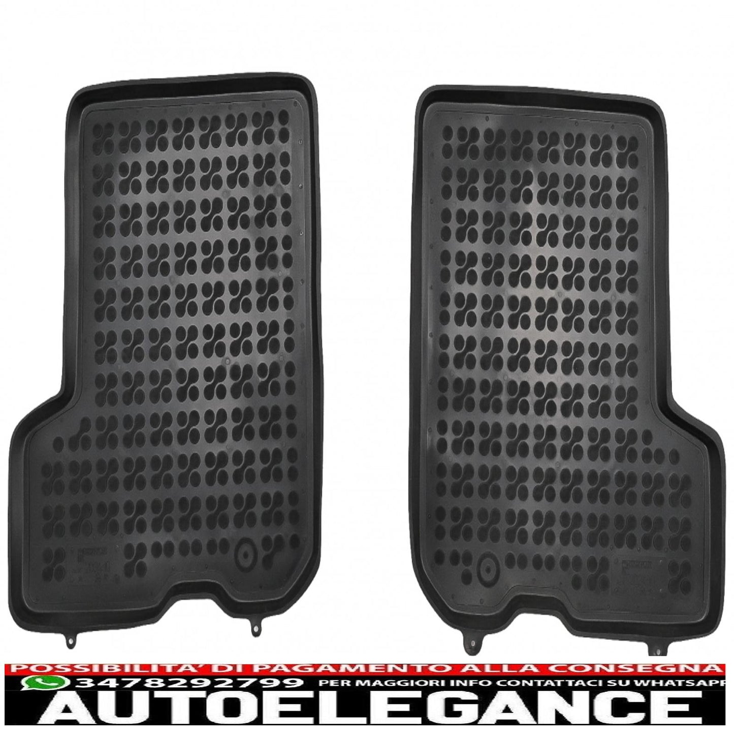 black rubber mats suitable for dacia dacia sandero ii stepway 4x4 version (2019-up)