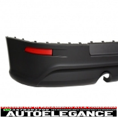 rear bumper extension suitable for vw golf v (2003-2007) r32 look and complete exhaust system