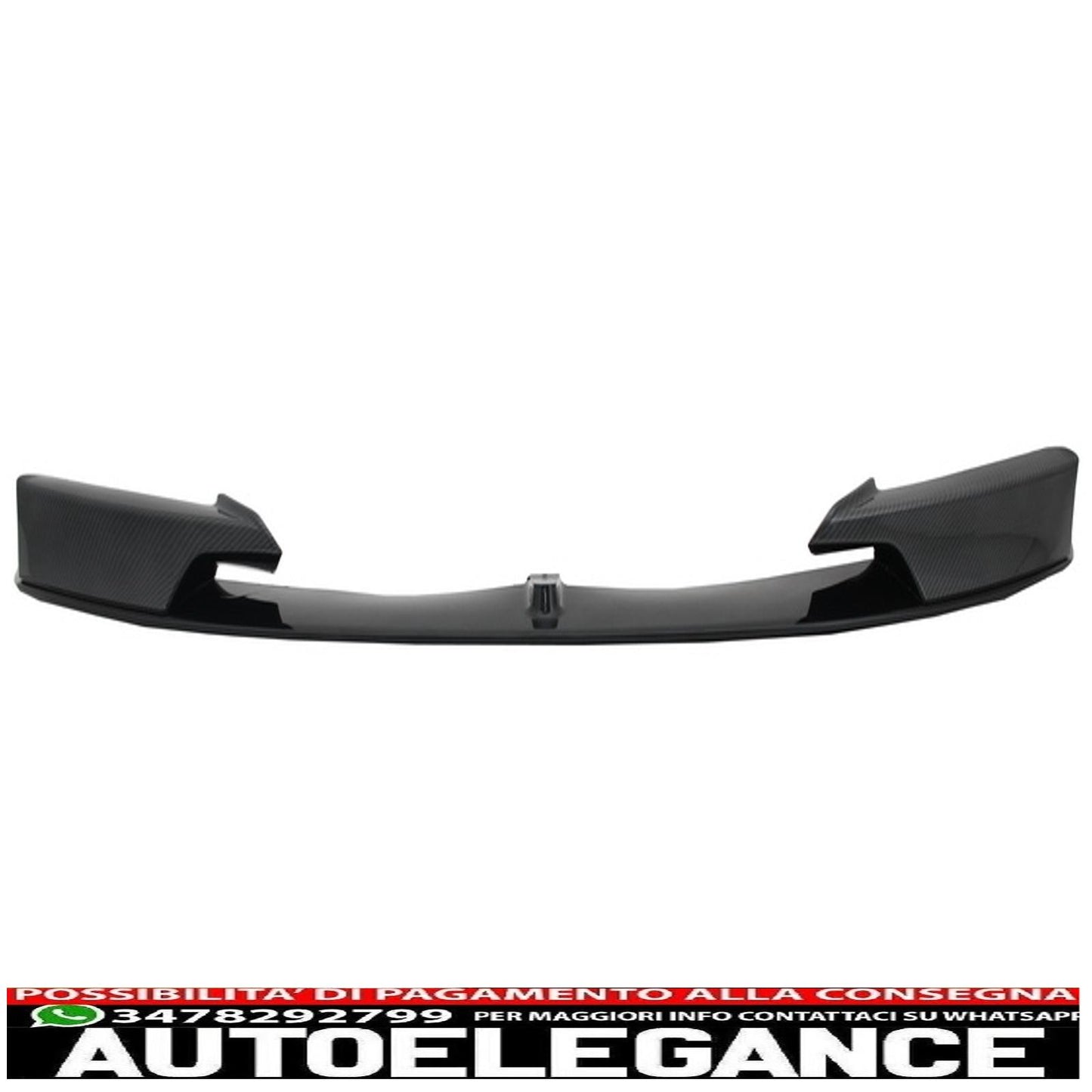 Front Bumper Spoiler Splitter with Rear Diffuser Suitable for BMW 3 Series F30 F31 (2011-up) Carbon Film Covering in M-Performance Design