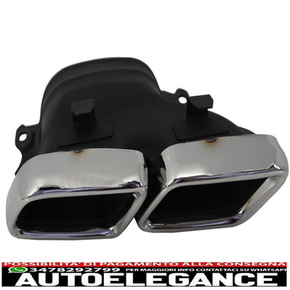 Exhaust muffler tips for mercedes benz c class w205 s205 c205 a205 gle c292 e class w213 s class w222 gle w166 glc w253 x253 c253 c217 (2014-up) a-design
