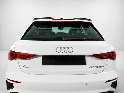 👉Prolunga Spoiler Tetto per Audi A3 S-Line / S3 / RS3 (8Y) in ABS Nero lucido👈