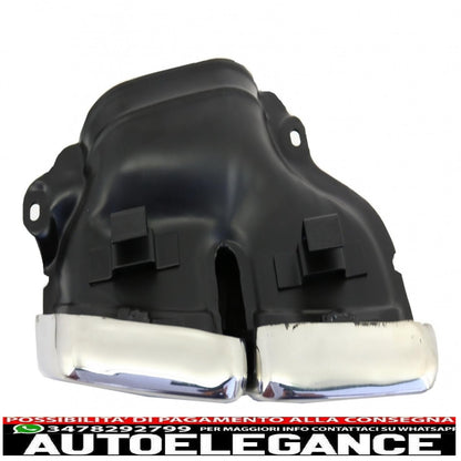 Exhaust muffler tips suitable for mercedes s class w222 e class w212 s212 facelift cls w218 sl class r231 e63 s63 sl65 design
