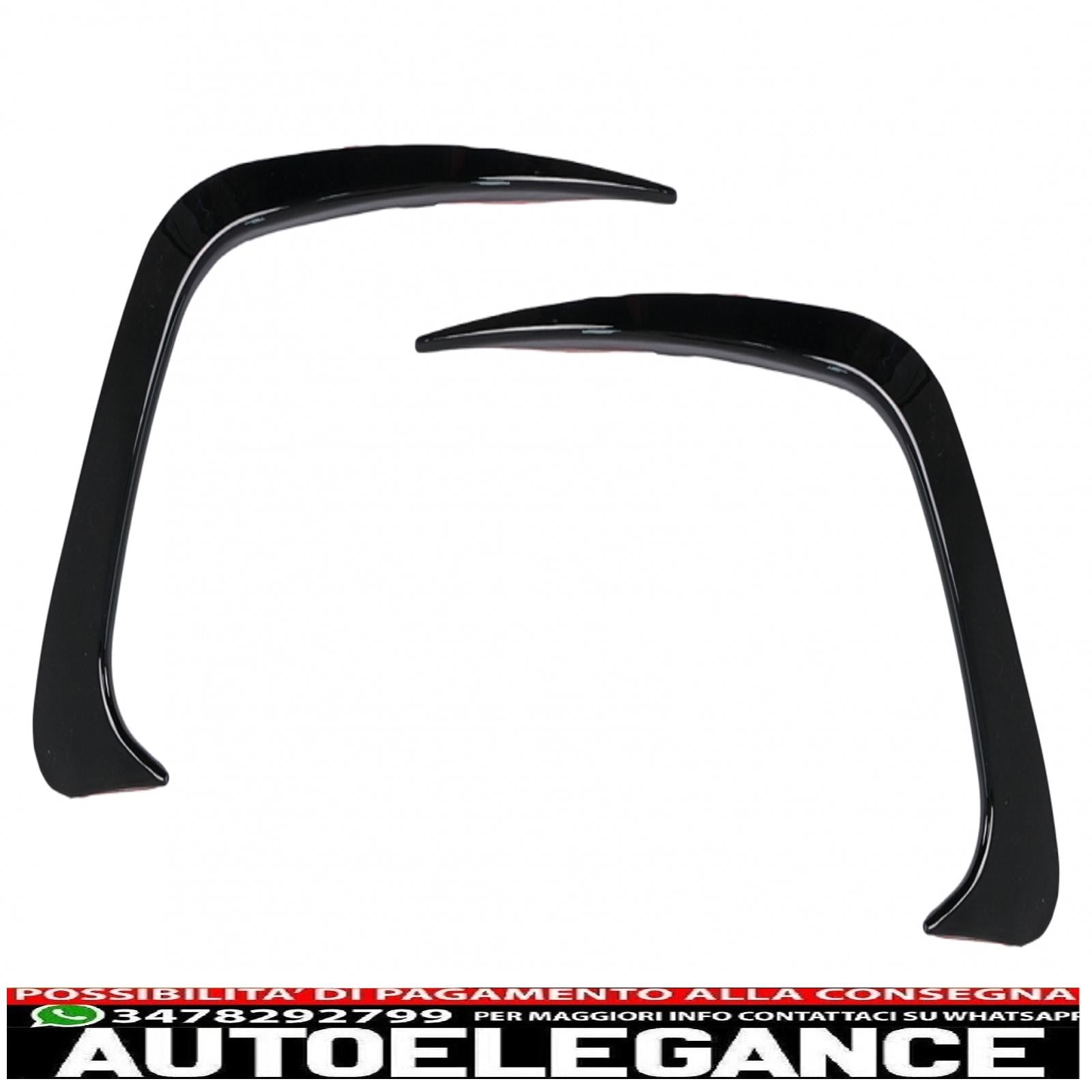 alette paraurti posteriori alette laterali flic adatte per bmw serie 3 g20 g21 g28 m-sport (2018-up) nero pianoforte AUTOELEGANCERICAMBI