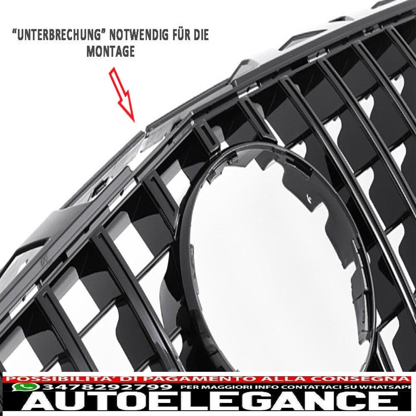 griglia radiatore sport panamericana gt adatta per mercedes w218