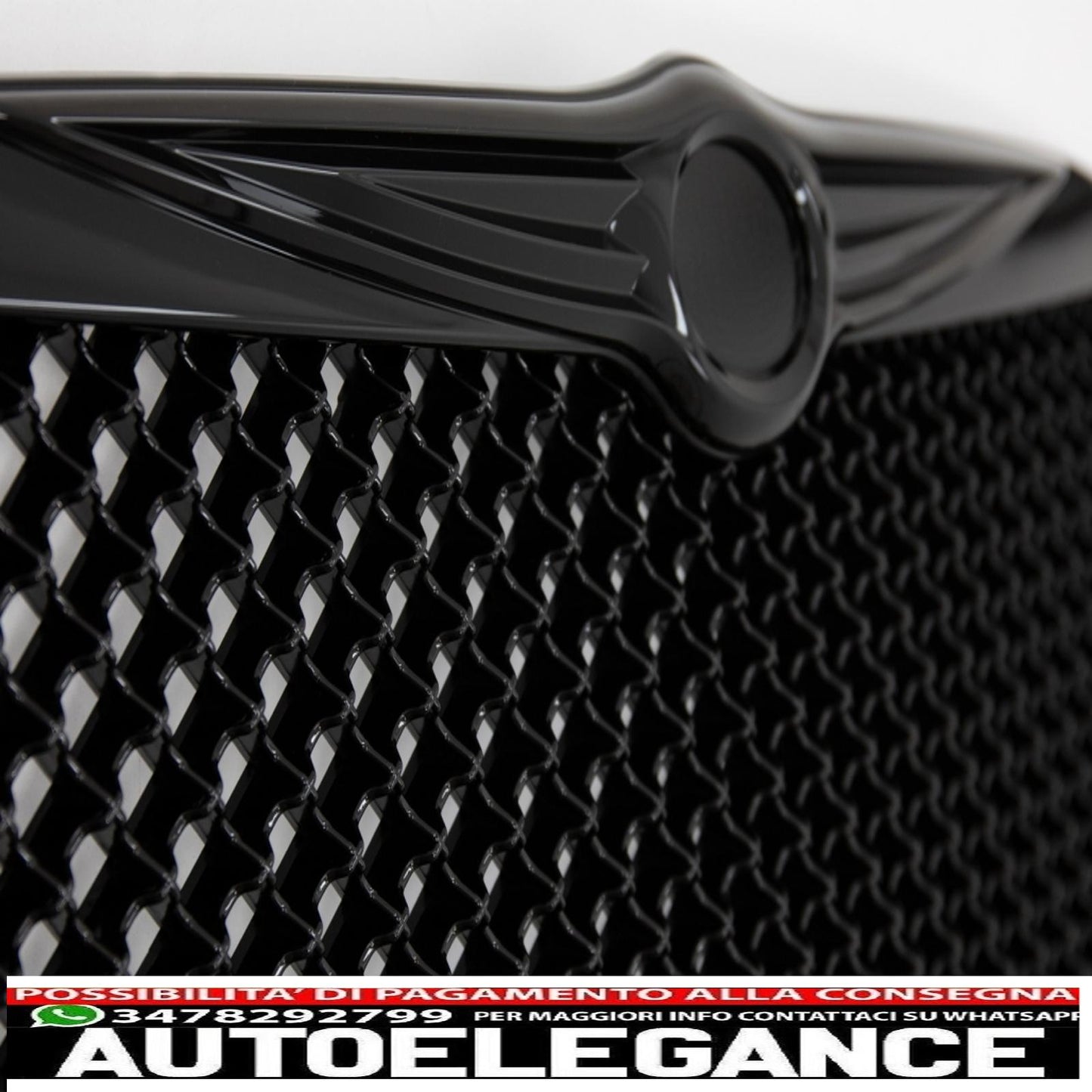 griglia anteriore adatta per chrysler 300c berlina avant bentley look (2004-2011) edizione pianoforte nera
