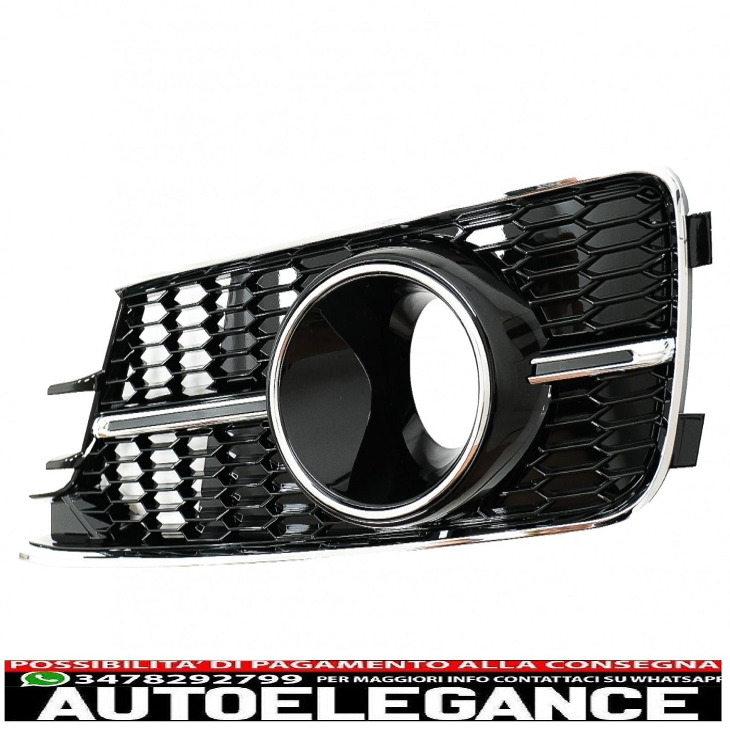 Luxell Ensemble de cache-grilles en acier inoxydable chromé, compatible avec Rifter [2018+], 6 pièces