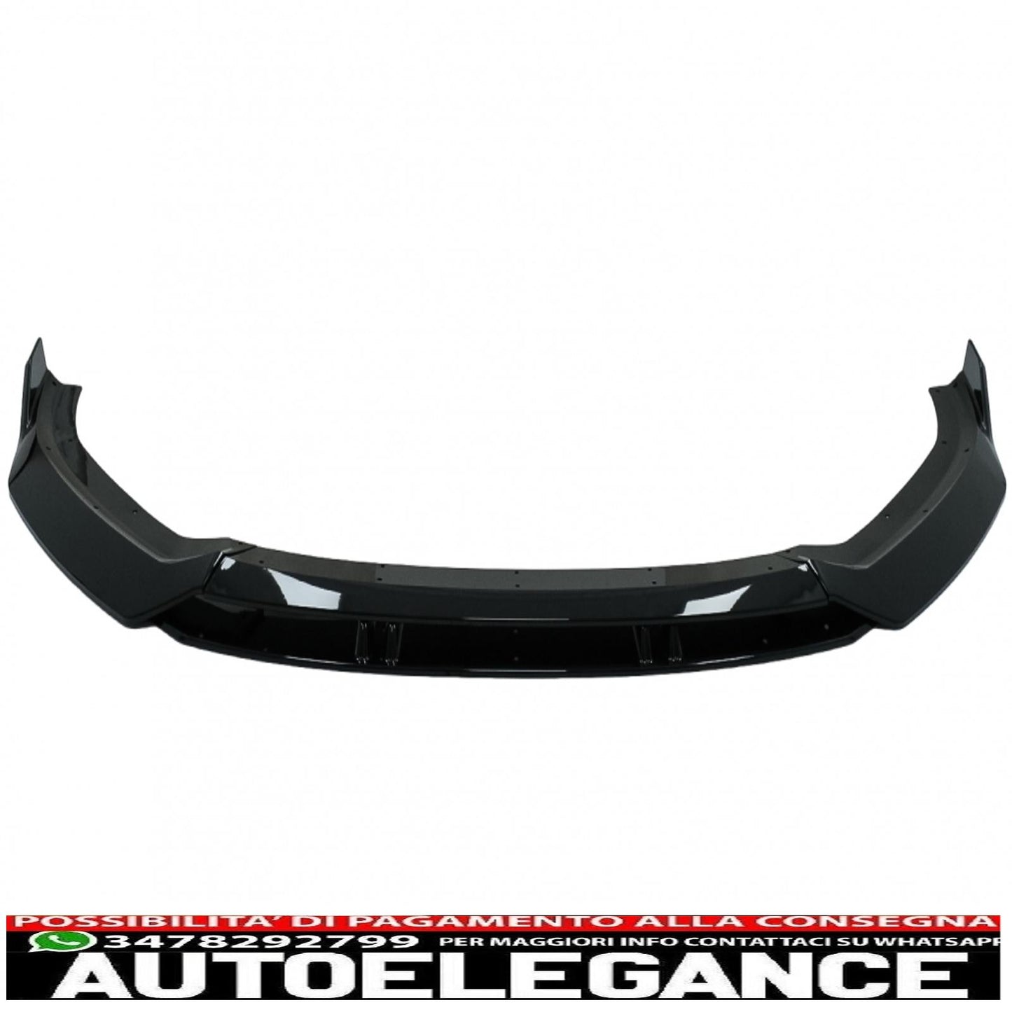 Rear Bumper Diffuser Valance Suitable for Audi A3 8V Facelift (2017-2019) with Front Bumper Spoiler Additional Hatchback Sportback RS3 Only S-Line Bumper Design Piano Black