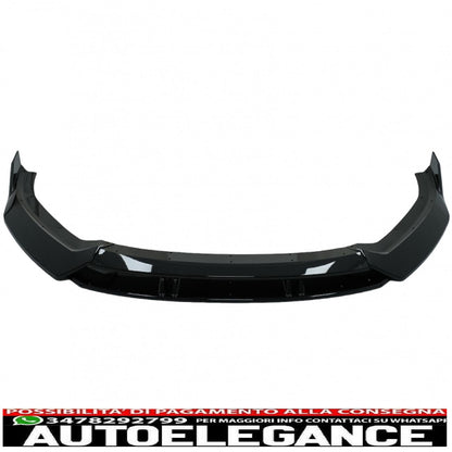 Rear Bumper Diffuser Valance Suitable for Audi A3 8V Facelift (2017-2019) with Front Bumper Spoiler Additional Hatchback Sportback RS3 Only S-Line Bumper Design Piano Black