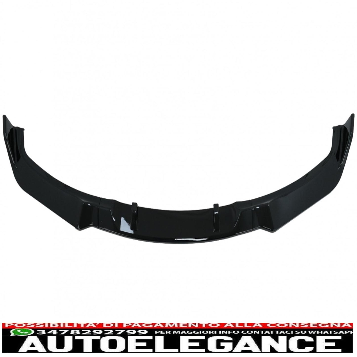 Front bumper additional spoiler suitable for BMW 3 Series E90 E91 Non LCI (2004-2008) Limousine Touring Piano Black 