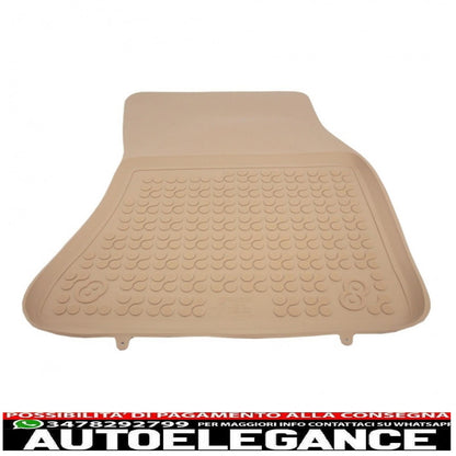 Beige rubber mat suitable for bmw x5 f15 2013-, x6 f16 2014-
