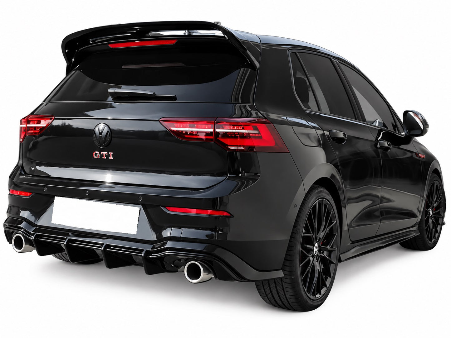 👉ART.1908/ART.2417 Diffusore Posteriore Adatto per VW Golf 8 8.5 Nero Lucido👈