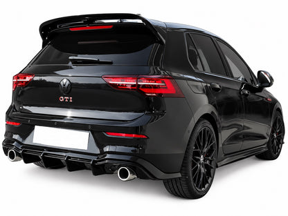👉ART.1908/ART.2417 Diffusore Posteriore Adatto per VW Golf 8 8.5 Nero Lucido👈