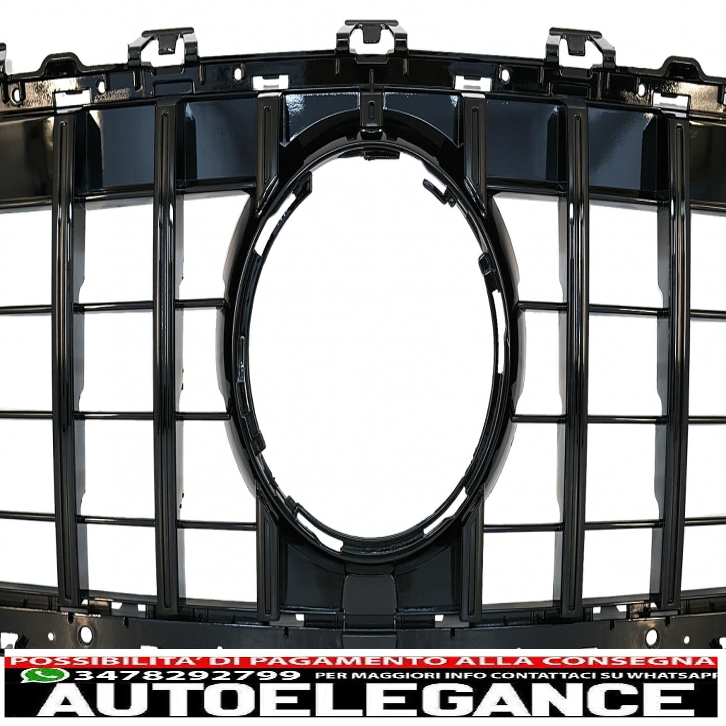 central grille suitable for mercedes cls class c257 (2018-up) panamericana gtr design all black