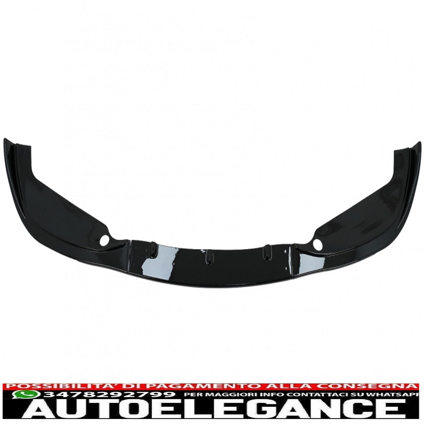 Front bumper additional spoiler suitable for BMW 3 series e46 m3 sedan touring (1998-2004) piano black