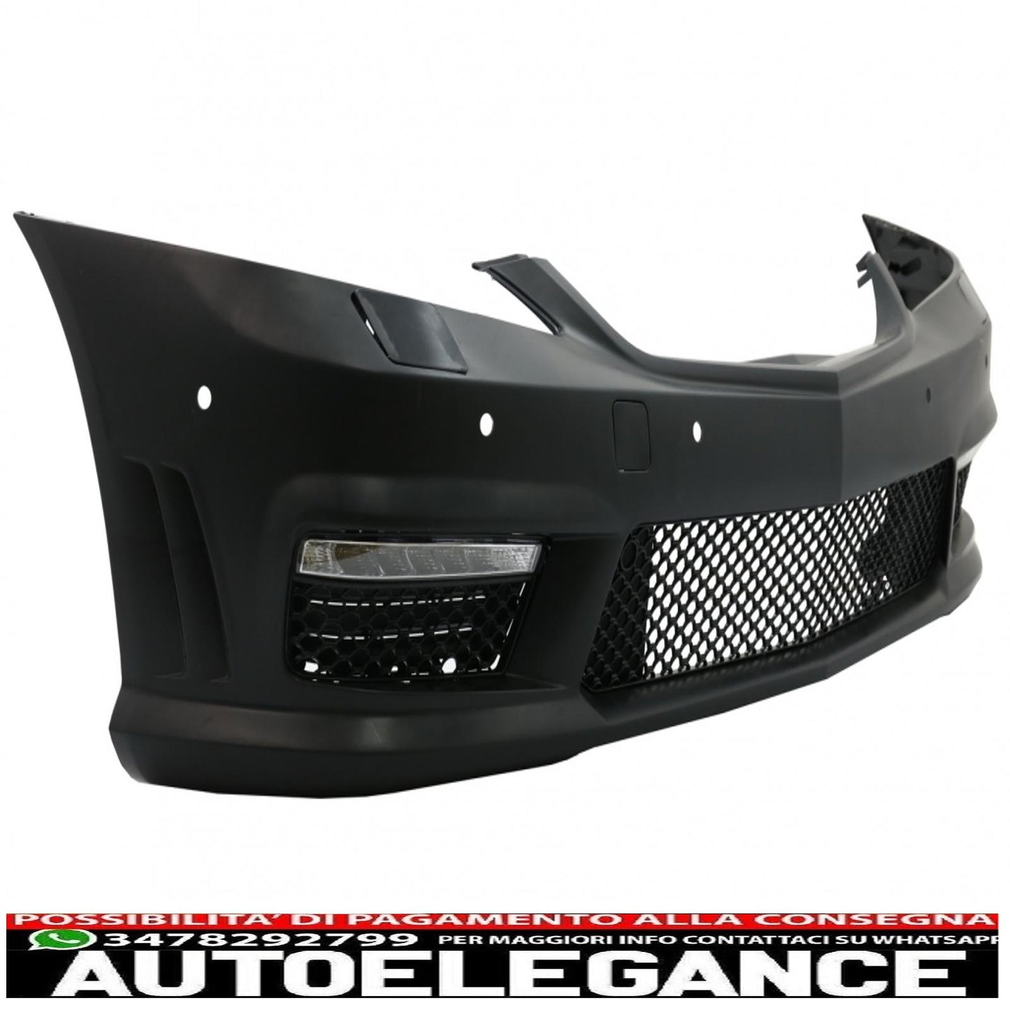 kit carrozzeria completo adatto per mercedes classe s w221 (2005-2011) lwb con griglia anteriore cromata e terminali di scarico neri