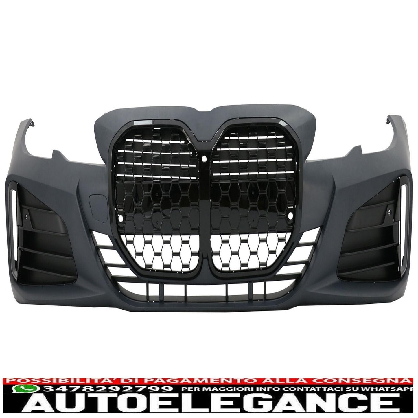 Paraurti anteriore per BMW Serie 3 G20 berlina G21 Touring LCI 2020+ griglie design m-mostra il titolo originaleTesto originaleFront Bumper for BMW 3 Series G20 Sedan G21 Touring LCI 2020+ M Design Grilles