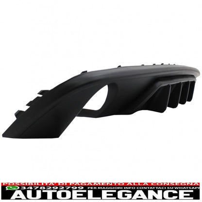 Diffusore mantovana per paraurti posteriore adatto per audi a4 b9 8w berlina avant (2016-2018) design sportivo per edizione standard