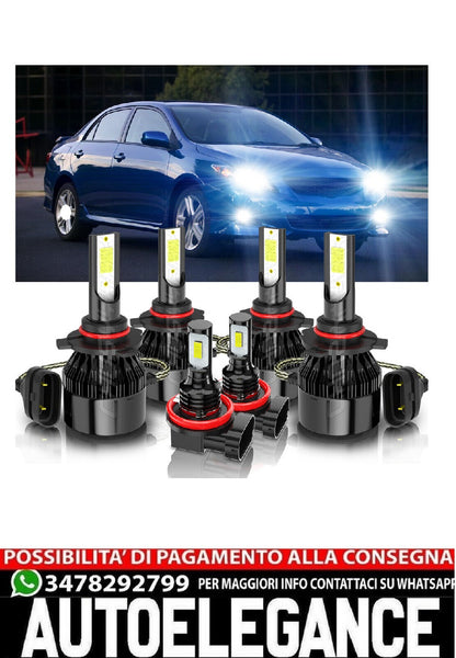 fendinebbia lampadine Combo 6pz adatto Per Toyota Corolla 2009-2013 LED