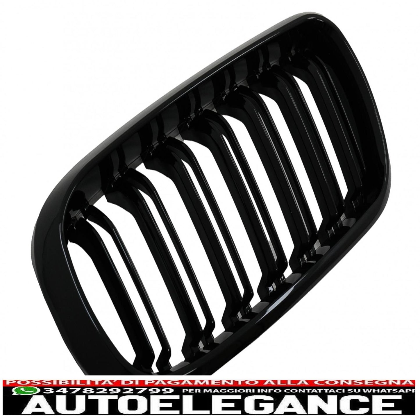 rene centrale griglie adatto per bmw x5 f15 x6 f16 (2014-2018) x5m x6m design a doppia striscia pacchetto m sport