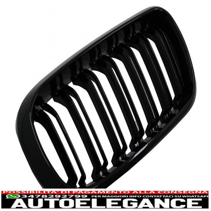 rene centrale griglie adatto per bmw x5 f15 x6 f16 (2014-2018) x5m x6m design a doppia striscia pacchetto m sport