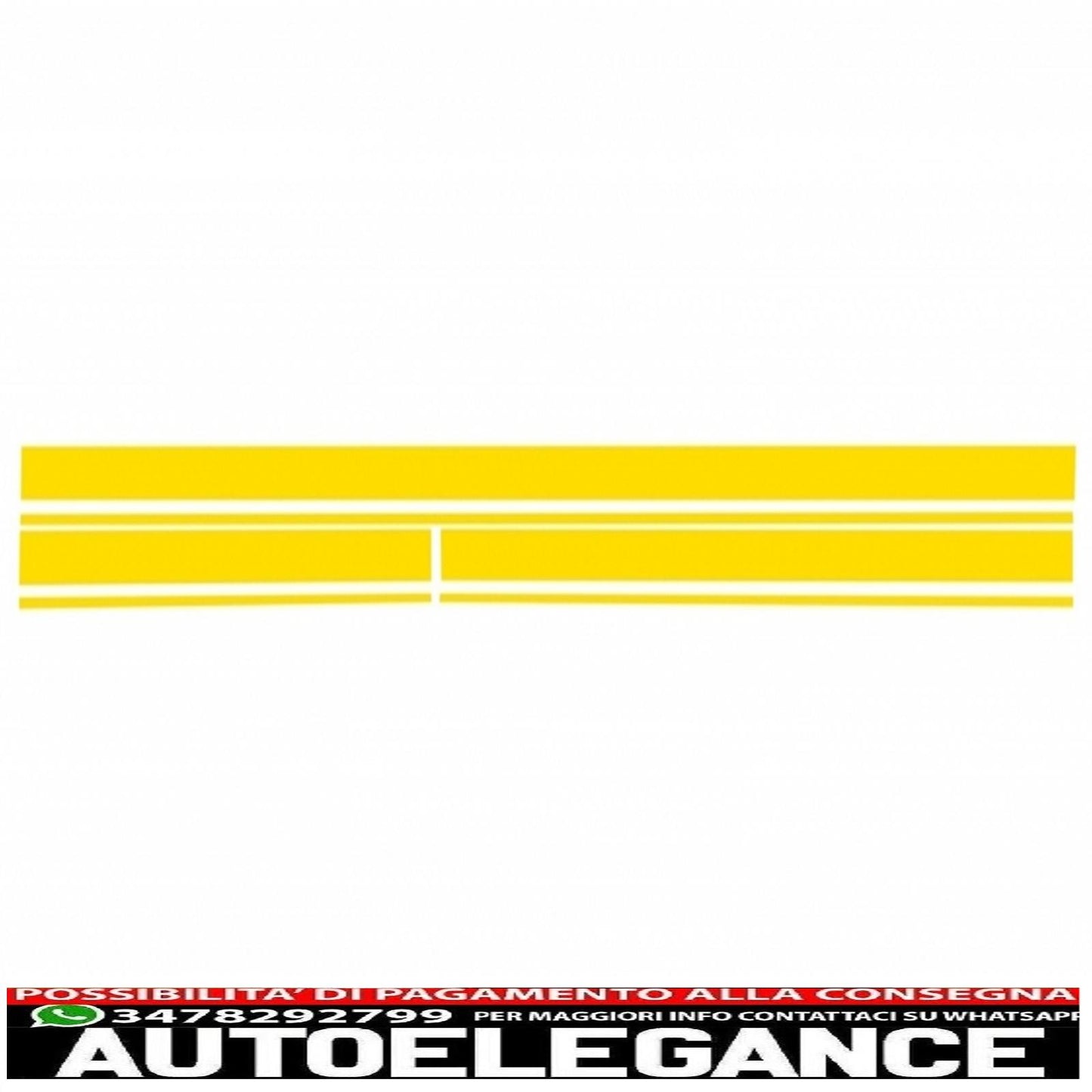 set of side and top stickers for bonnet, roof and tailgate, matt yellow, suitable for Mercedes CLA W117 C117 X117 (13-16) W176 (12-18) A45 design edition 1 