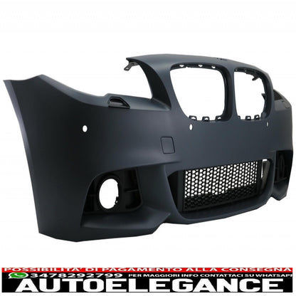 complete body kit with central grilles double stripe piano black suitable for bmw 5 series f10 lci (2014-2017) m-technik design