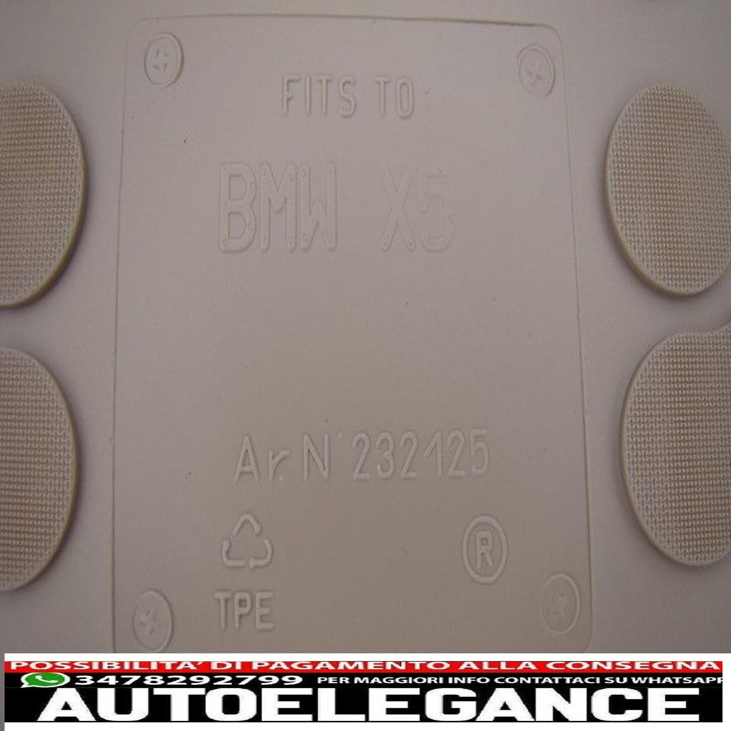 Beige trunk mat suitable for BMW X5 (F15) 2013- 