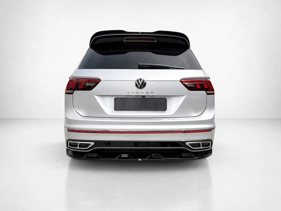 👉Estensione Spoiler Posteriore VW TiguanR/R-Line MK2 Facelift ABS Nero Lucido👈