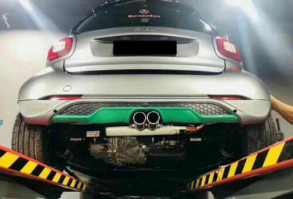 SOTTO PARAURTI POSTERIORE SPOILER SPORTIVO IN ABS PER SMART 453 FORTWO DIFFUSORE