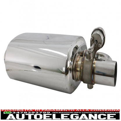 Universal Exhaust Muffler System with Valve and Wireless Remote Control 
